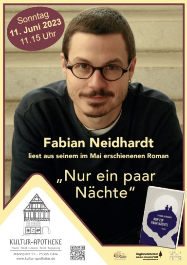 Plakat Lesung Fabian Neidhardt